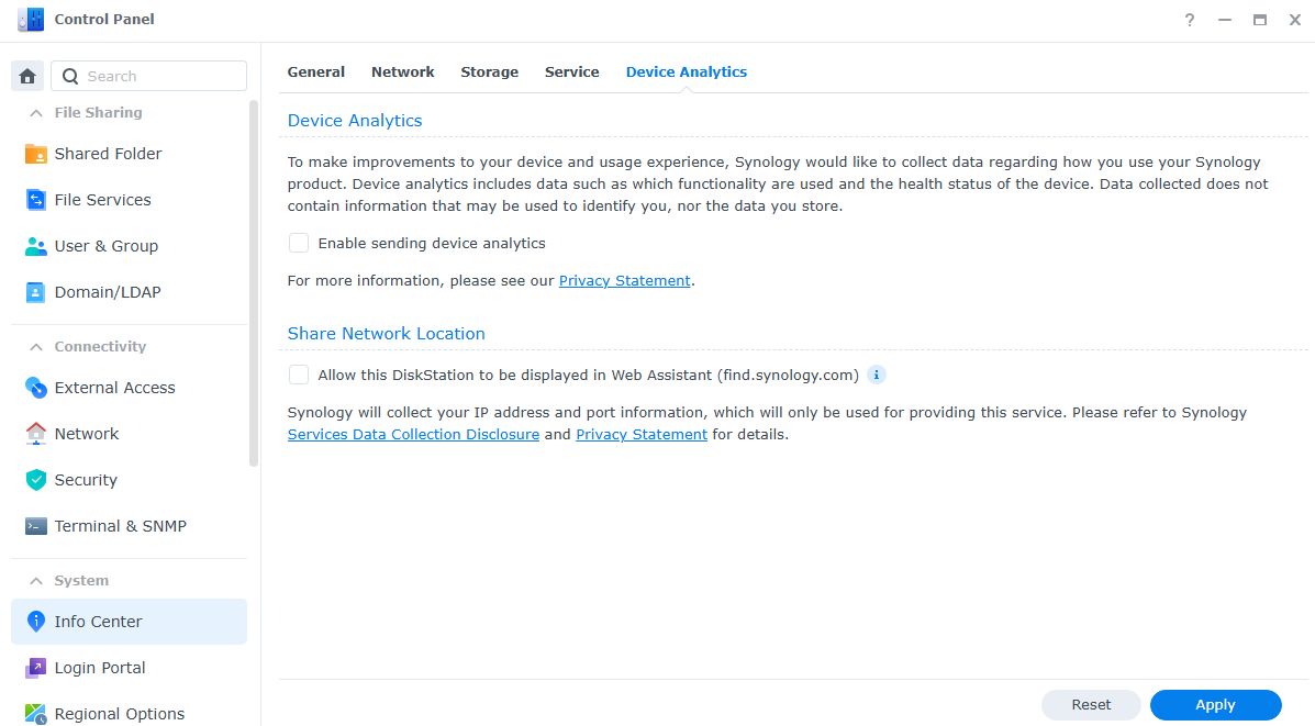 allowing the NAS to be accessible through a web browser