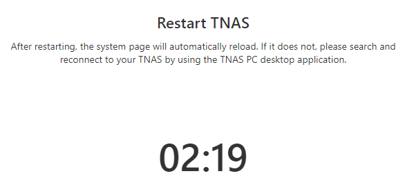 TOS restarting.