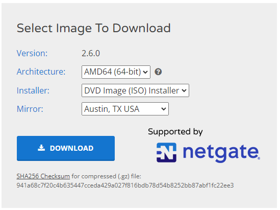 downloading the latest pfsense iso image.