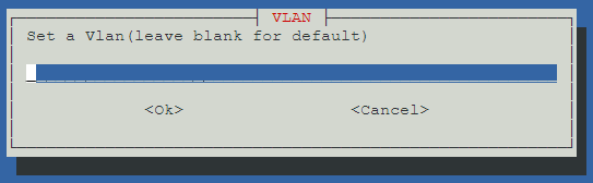 defining a vlan tag to use.