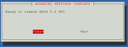 How to Install Home Assistant on Proxmox 25 selecting yes to create the vm.