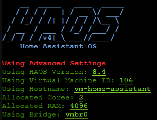How to Install Home Assistant on Proxmox 26 vm install progress.