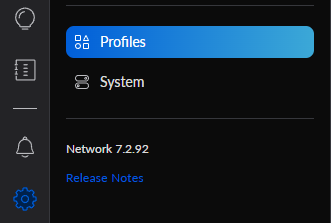 selecting profiles in unifi.