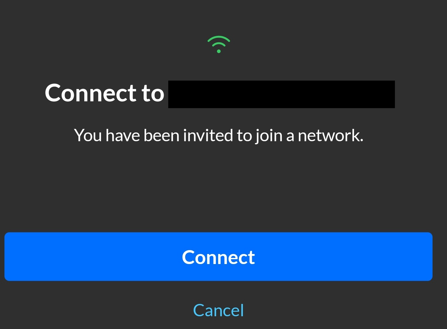 selecting connect in wifiman.