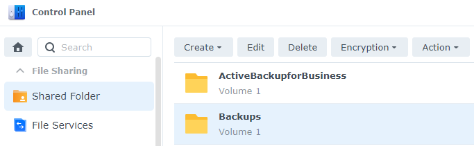 editing the shared folder you'll be using for the time machine backup.