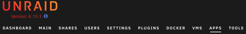 How to Set Up Home Assistant on Unraid 1 selecting the apps tab in unraid.
