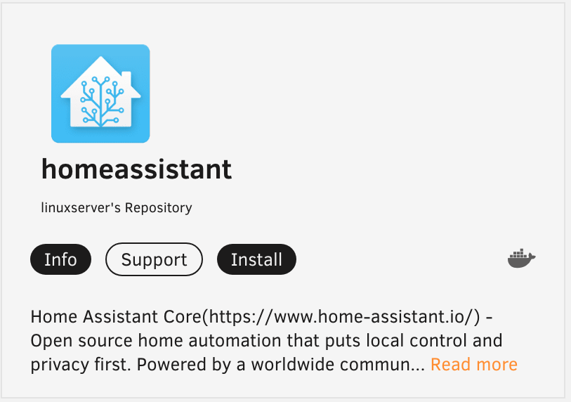 How to Set Up Home Assistant on Unraid 2 searching for and installing home assistant.