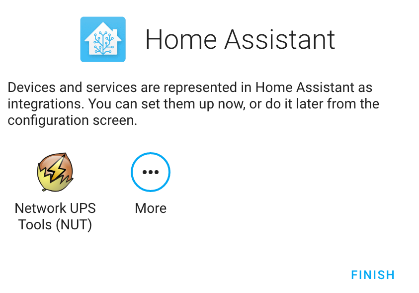devices found on the local network for home assistant.