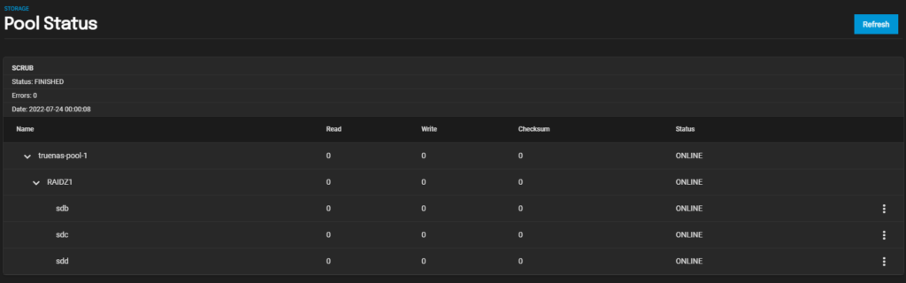 truenas scale storage pool configuration.