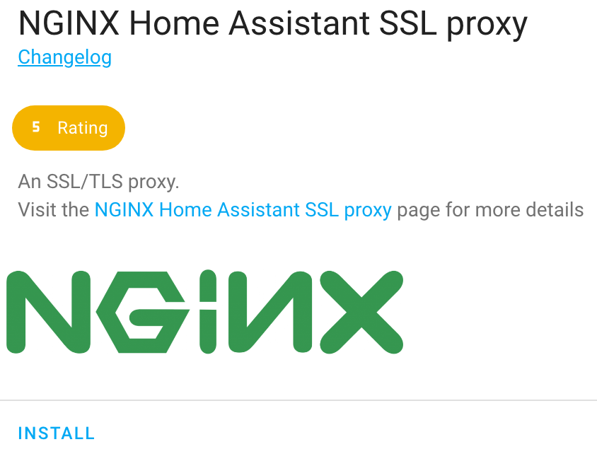 installing the nginx reverse proxy.