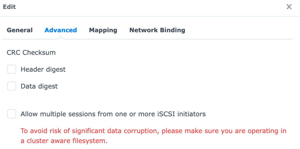 editing the advanced settings to allow multiple connections (if required).