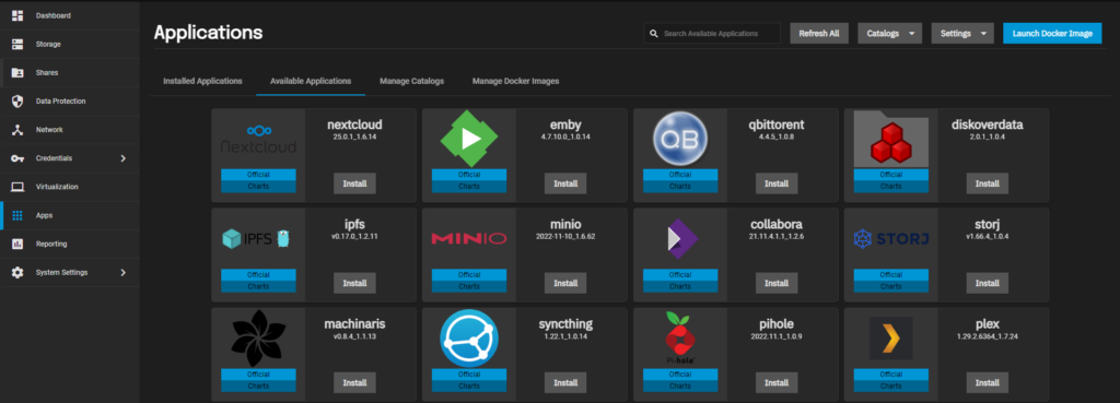 how to install plex on truenas scale. applications page.