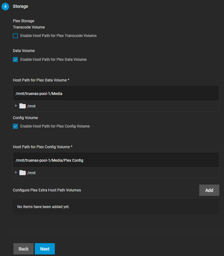 storage setup for truenas scale.