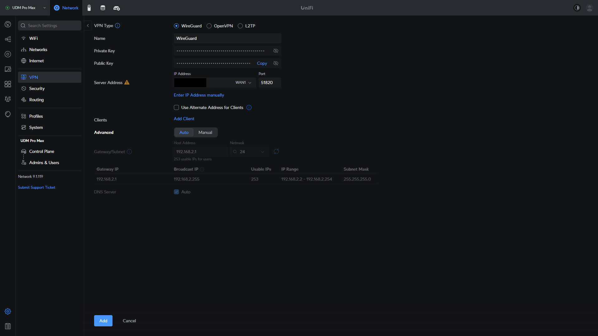 creating a wireguard vpn server