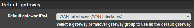 default gateway in pfsense.