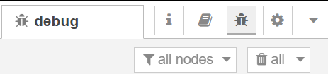 node-red debug tab.
