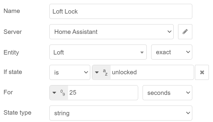 node-red lock settings.