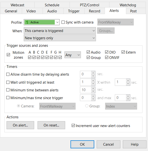 alert settings in blue iris. Blue Iris Motion Notifications in Home Assistant