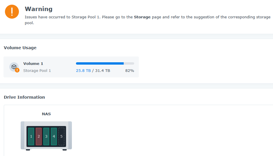 synology nas storage pool drive information. How to Replace a Failed Drive on a Synology NAS.