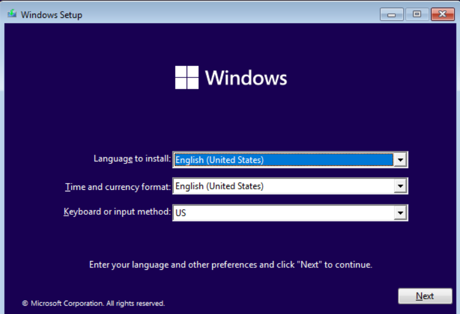 How to Install Windows 11 on Proxmox 9 windows 11 setup.