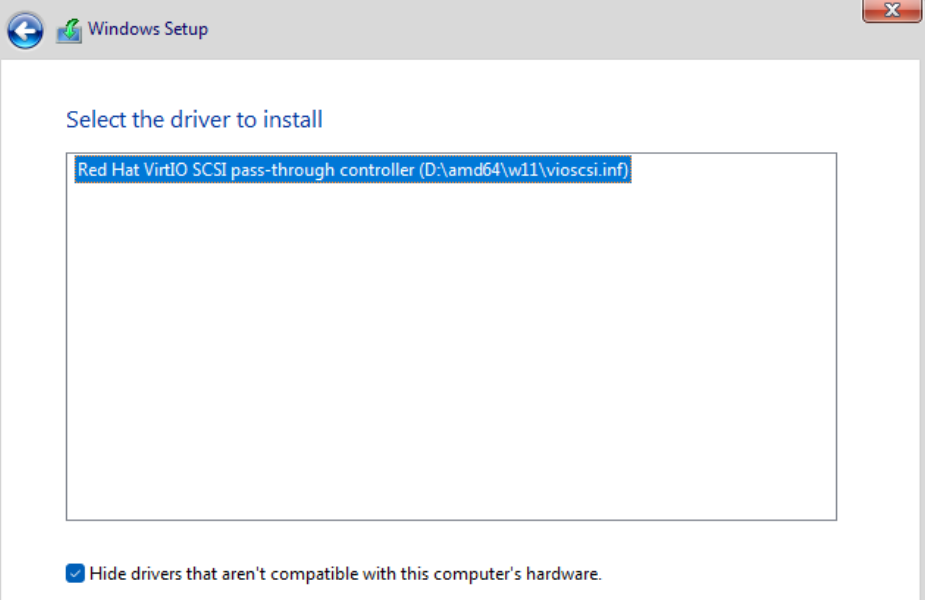 How to Install Windows 11 on Proxmox 16 windows virtio driver install.
