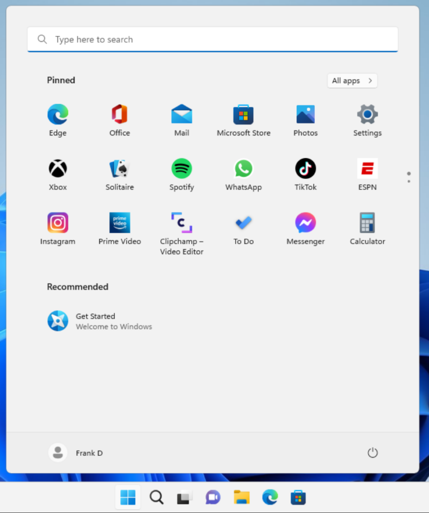 How to Install Windows 11 on Proxmox 18 windows 11 desktop.