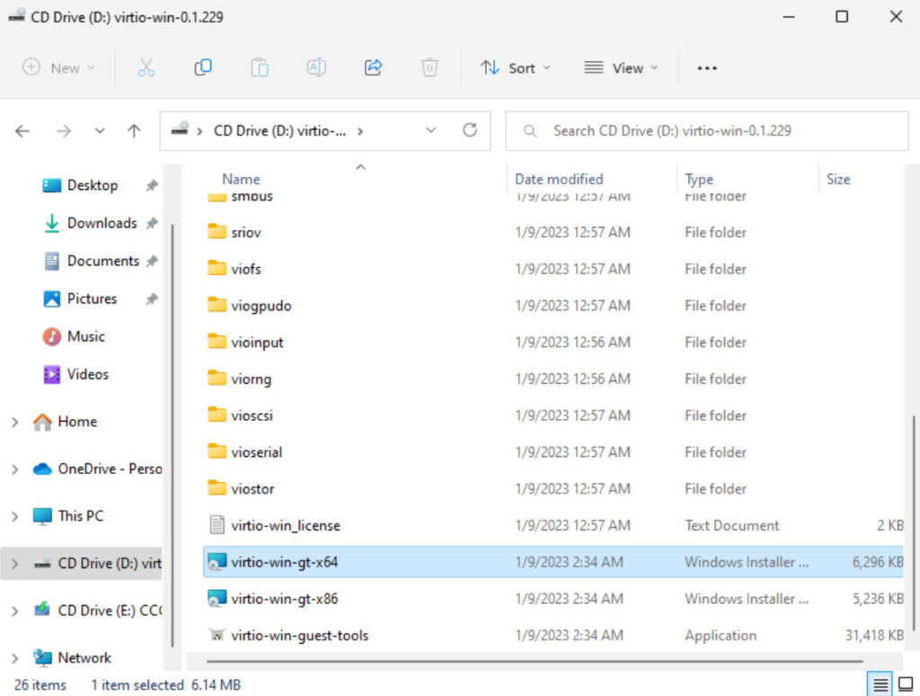 How to Install Windows 11 on Proxmox 20 virtio driver installation in windows 11.