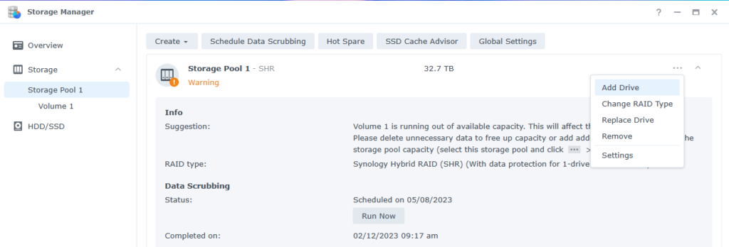adding a drive to a storage pool on a synology nas. Adding Drives to a Storage Pool on a Synology NAS 