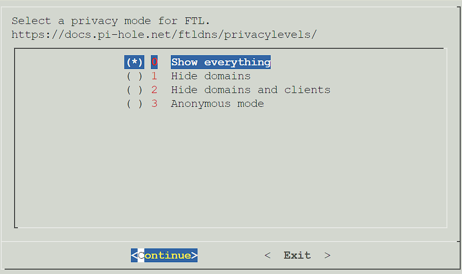 pi-hole privacy mode.