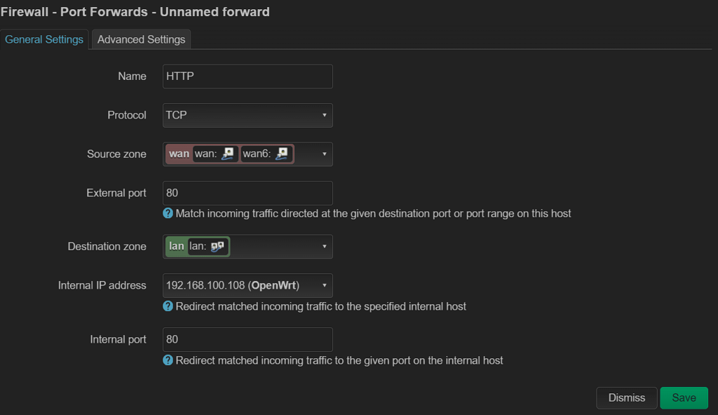 openwrt port forwarding rule. How to Port Forward in OpenWrt