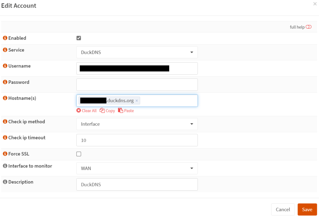 How to Set Up DDNS on OPNsense 4 ddns settings.