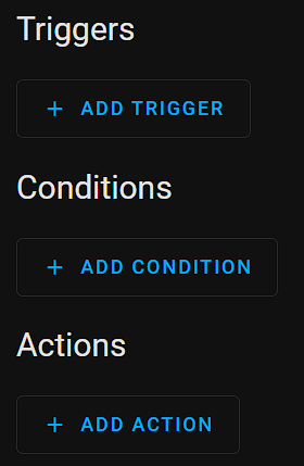 home assistant triggers and automations.