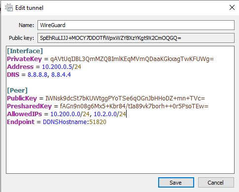 wireguard split tunnel vpn example.