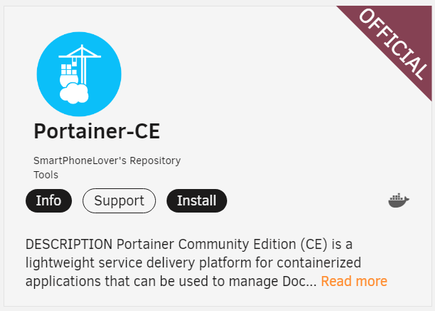 installing portainer on unraid.