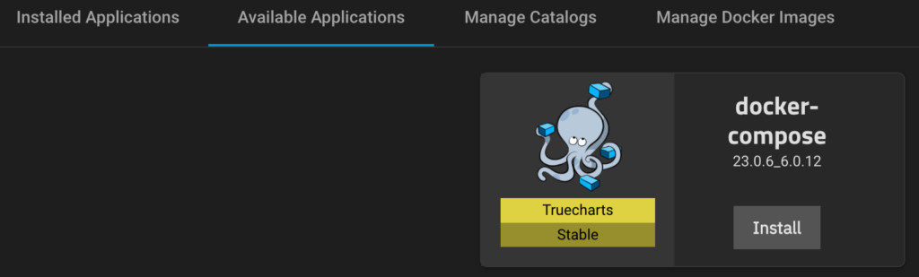 docker compose on truenas scale.