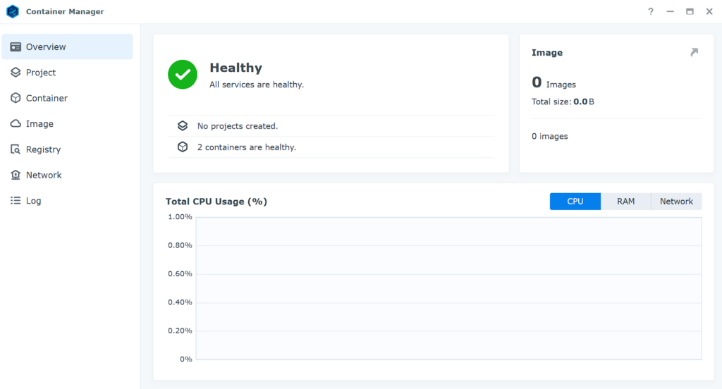 Container Manager UI.