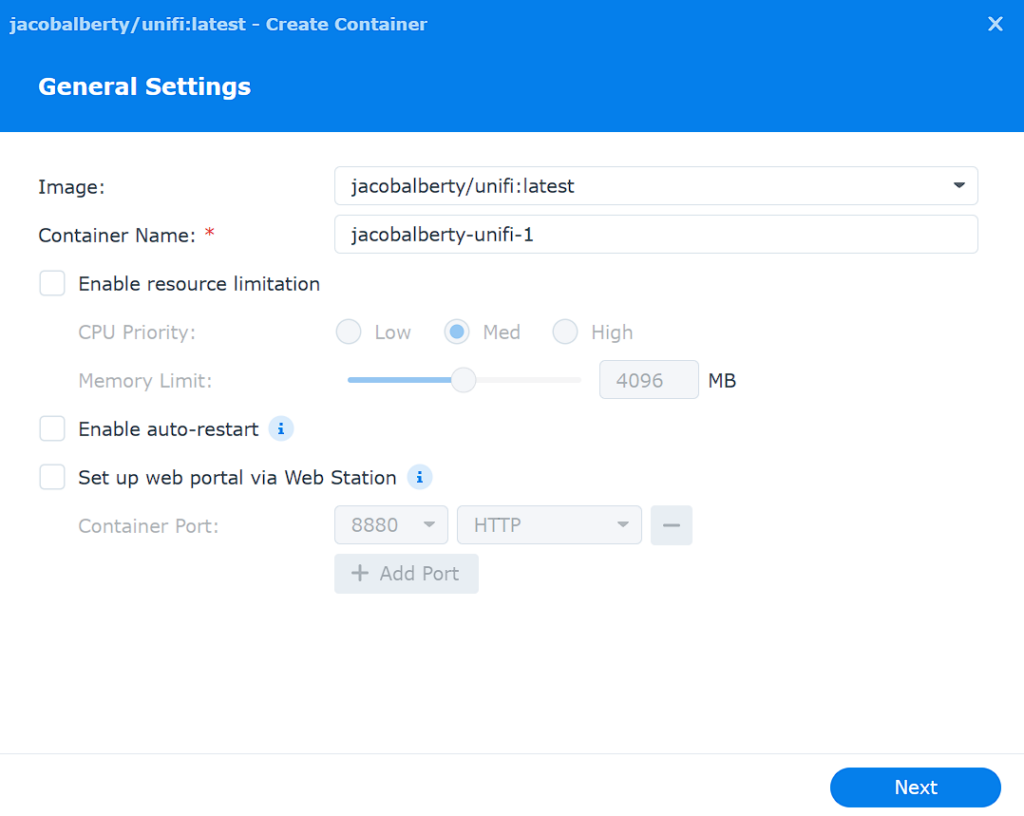 container creation in container manager.