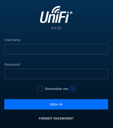 unifi controller showing version v6.5.55.