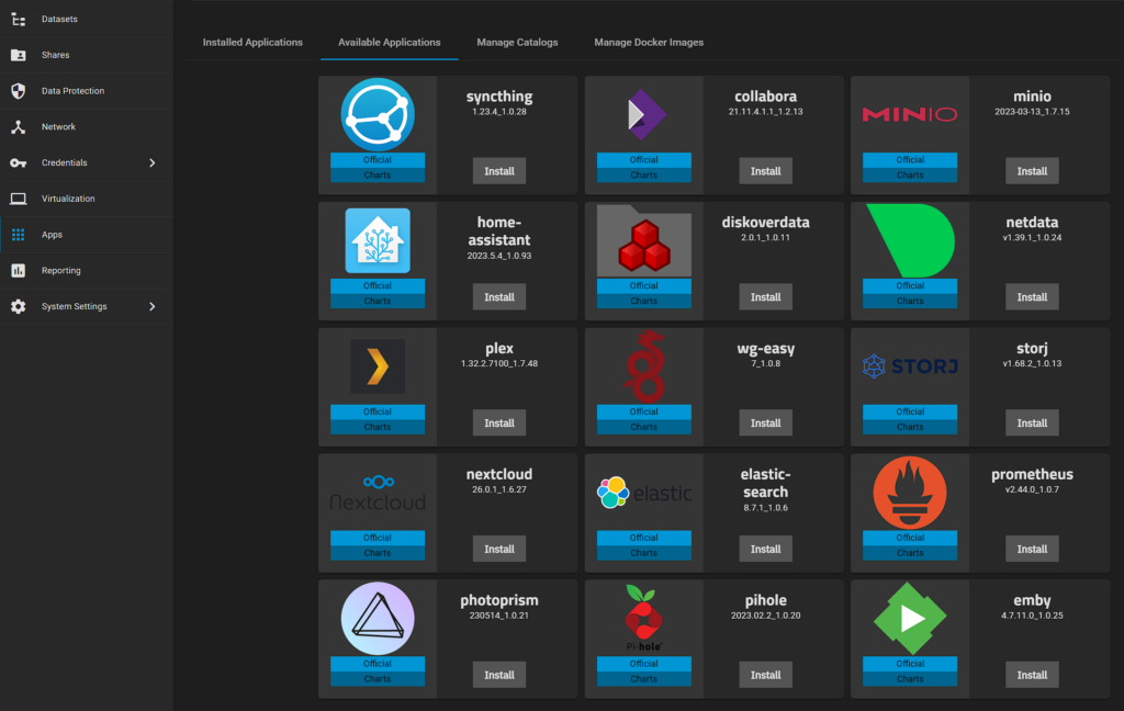 apps that use docker on truenas scale