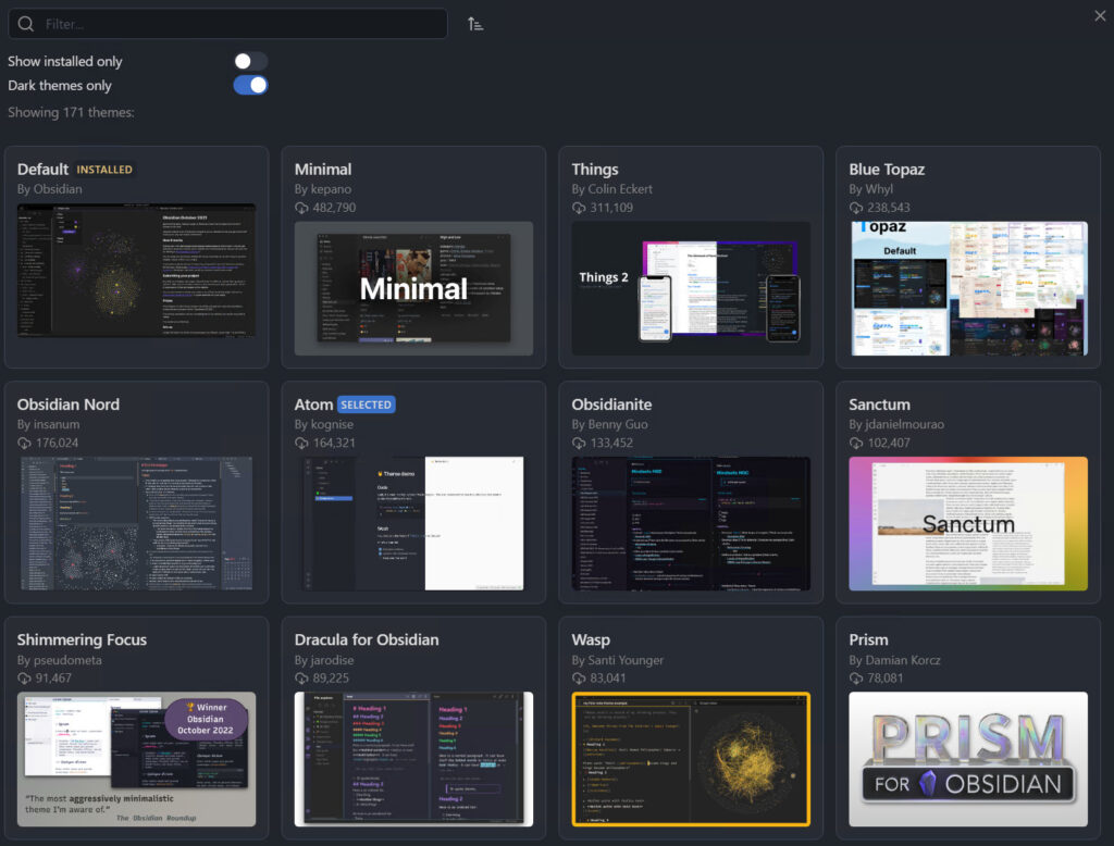 Notion vs. Obsidian: Best Note-Taking Tool? 10 themes in obsidian.