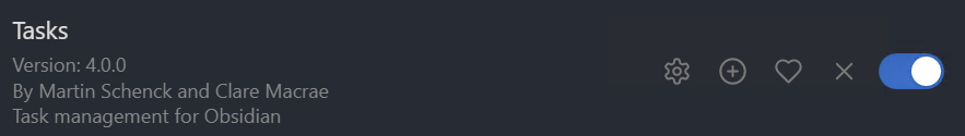 enabling tasks in obsidian