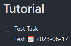 displaying tasks in obsidian.