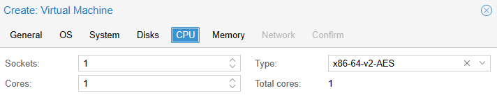 default cpu type in proxmox ve 8.0.