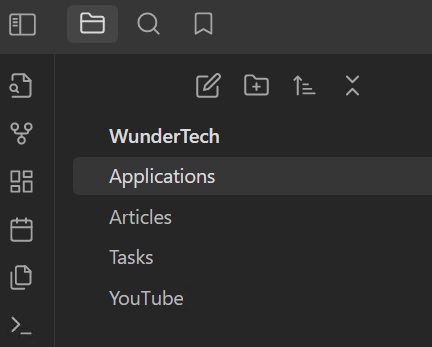 Notion vs. Obsidian: Best Note-Taking Tool? 2 obsidian folder and note view.