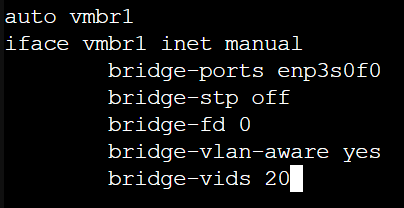 bridge-vids in proxmox.