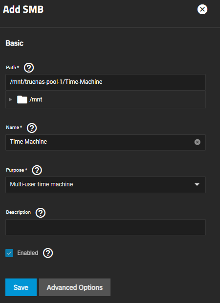 how to back up to truenas with time machine.