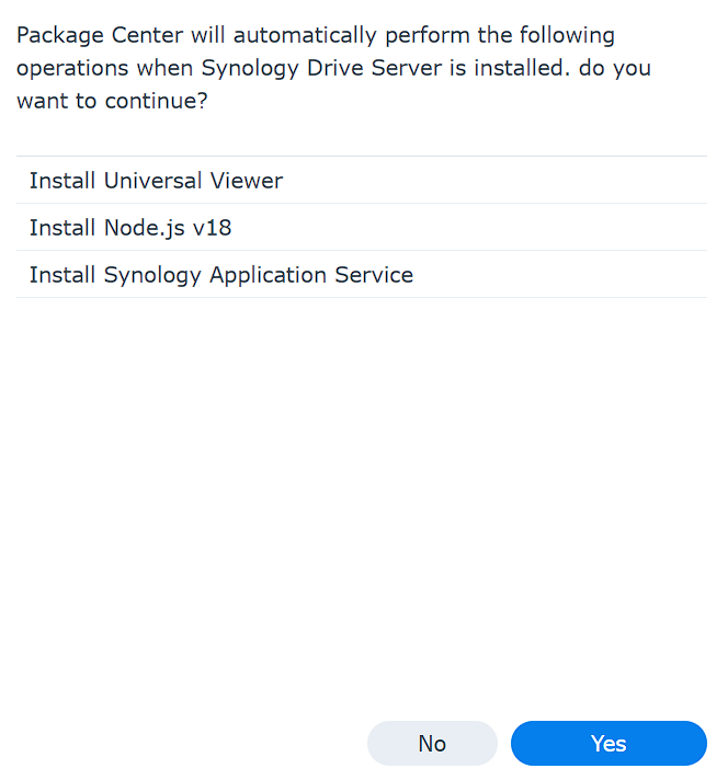 synology drive server tutorial - package dependency install files for synology drive