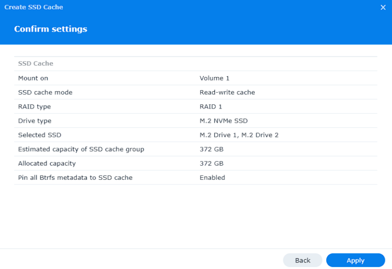 How to Configure SSD Cache on a Synology NAS