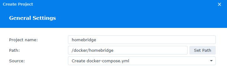 configuring the general settings of homebridge.
