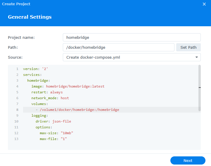 homebridge docker compose.